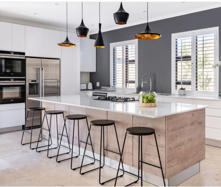 Open plan kitchen design